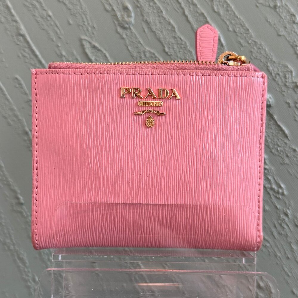Prada Pink Leather Wallet